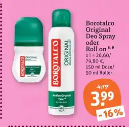 tegut Borotalco original deo spray Angebot