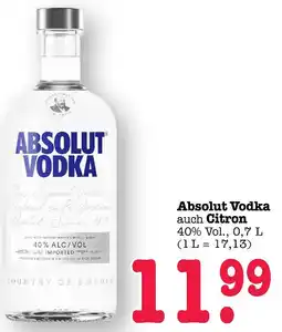 E-Center Absolut vodka Angebot