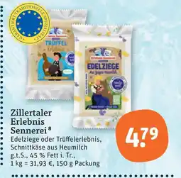 tegut Zillertaler erlebnis sennerei edelziege oder trüffelerlebnis Angebot