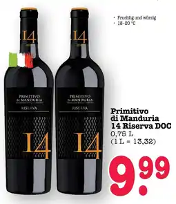 E-Center Primitivo di manduria 14 riserva doc Angebot