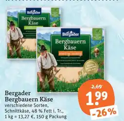 tegut Bergader bergbauern käse Angebot