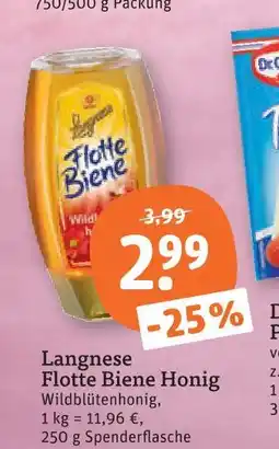 tegut Langnese flotte biene honig Angebot