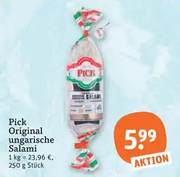 tegut Pick original ungarische salami Angebot