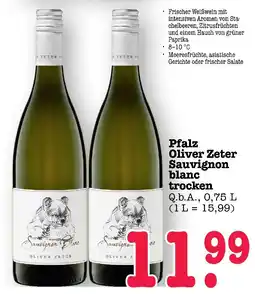 E-Center Oliver zeter sauvignon blanc trocken Angebot