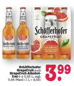 E-Center Schöfferhofer grapefruit Angebot