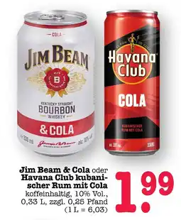 E-Center Jim beam & cola Angebot