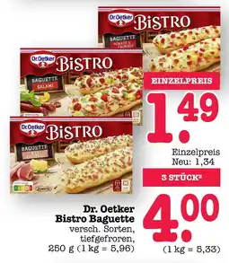 E-Center Dr. oetker bistro baguette salami Angebot