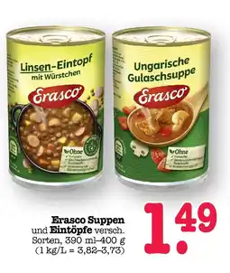E-Center Erasco linsen-eintopf mit würstchen Angebot