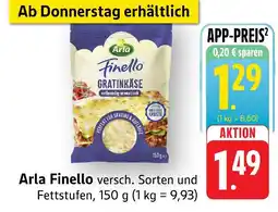 Edeka Arla finello gratinkäse Angebot