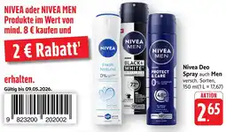 Edeka Nivea deo spray Angebot