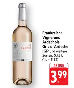 Edeka Vignerons ardéchois gris d'ardeche igp Angebot