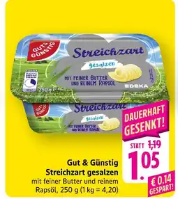 Edeka Gut & günstig streichzart gesalzen Angebot