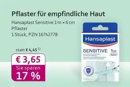 Mea Hansaplast sensitive pflaster Angebot