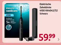 Rossmann Philips sonicare elektrische zahnbürste 4100 hx4043/52 schwarz Angebot