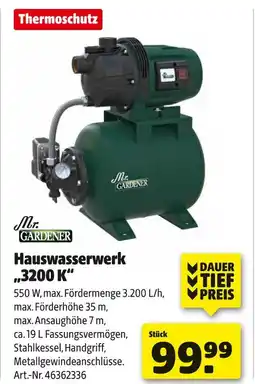 Hagebau Hauswasserwerk „3200 k“ Angebot
