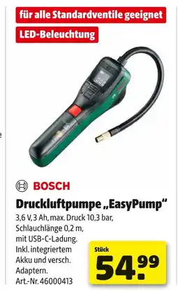 Hagebau Druckluftpumpe „easypump“ Angebot