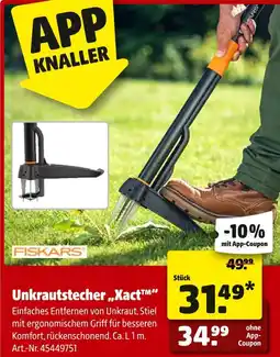 Hagebau Fiskars unkrautstecher „xact “ Angebot