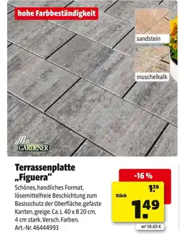 Hagebau Mr. gardener terrassenplatte „figuera“ Angebot