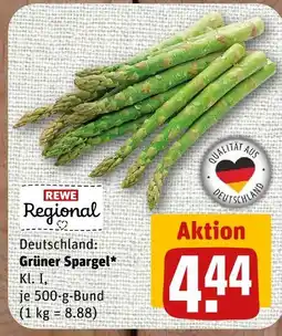 nahkauf Rewe regional grüner spargel Angebot