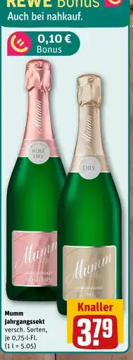 nahkauf Mumm jahrgangssekt Angebot