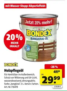 Hagebau Bondex holzpflegeöl Angebot