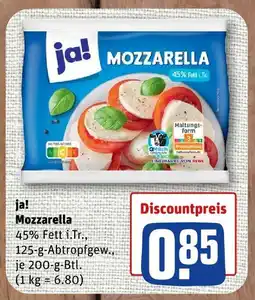 nahkauf Ja! mozzarella Angebot