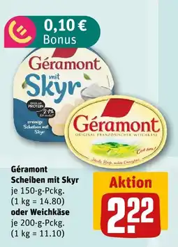nahkauf Géramont scheiben mit skyr oder weichkäse Angebot