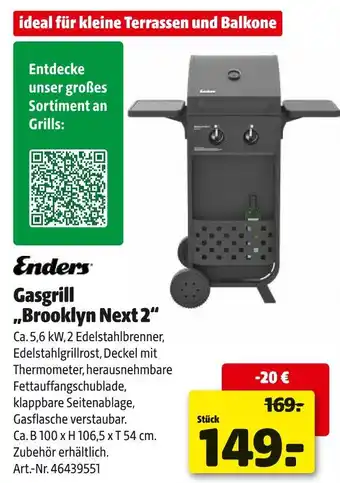 Hagebau Enders gasgrill brooklyn next 2 Angebot