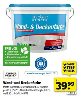 Hagebau Wand- und deckenfarbe Angebot