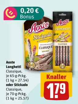 nahkauf Aoste longhetti classique oder stickado Angebot