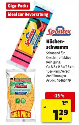 Hagebau Spontex küchenschwamm Angebot