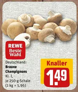 nahkauf Rewe beste wahl braune champignons Angebot