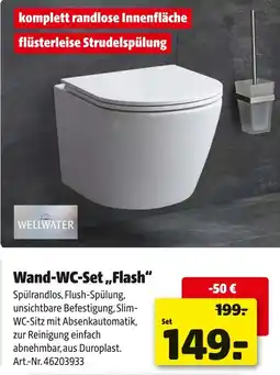 Hagebau Wand-wc-set „flash“ Angebot