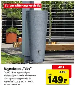Hagebau Regentonne „tubo“ Angebot