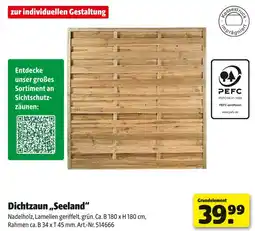 Hagebau Dichtzaun seeland Angebot
