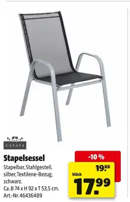 Hagebau Casaya stapelsessel Angebot