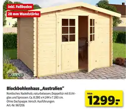 Hagebau Mr. gardener blockbohlenhaus „australien“ Angebot