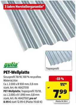 Hagebau Pet-wellplatte Angebot