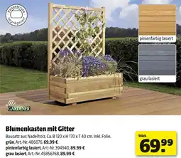 Hagebau Mr. gardener blumenkasten mit gitter Angebot