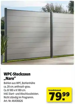 Hagebau Wpc-steckzaun „naro“ Angebot