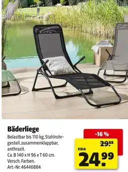 Hagebau Bäderliege Angebot