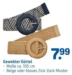 Rossmann Ideenwelt gewebter gürtel beige Angebot