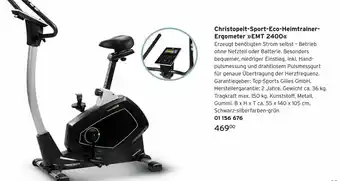 Tchibo Christopeit Sport Eco Heimtrainer Ergometer EMT 2400 Angebot