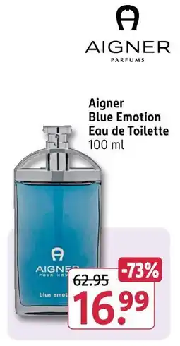Rossmann Aigner blue emotion eau de toilette Angebot