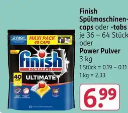 Rossmann Finish spülmaschinen-caps Angebot