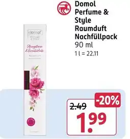 Rossmann Domol perfume & style raumduft nachfüllpack Angebot
