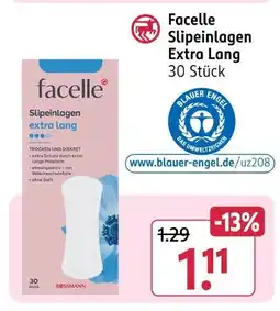 Rossmann Facelle slipeinlagen extra lang Angebot