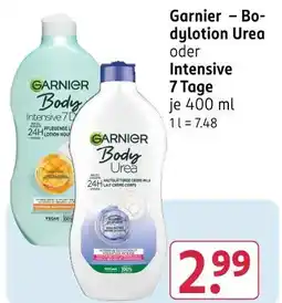 Rossmann Garnier bodylotion urea Angebot