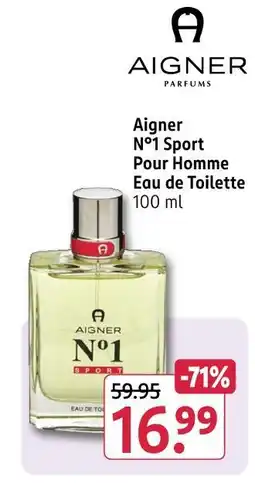 Rossmann Aigner n°1 sport pour homme eau de toilette Angebot