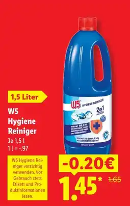 Lidl W5 hygiene reiniger Angebot